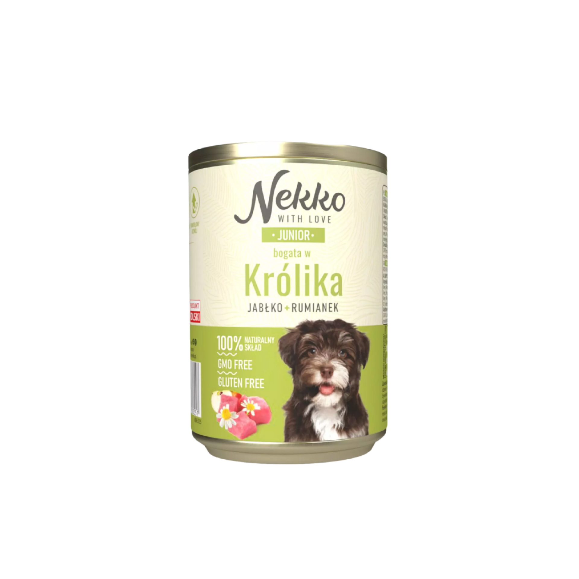 NEKKO Junior Królik, jabłko, rumianek puszka 400g