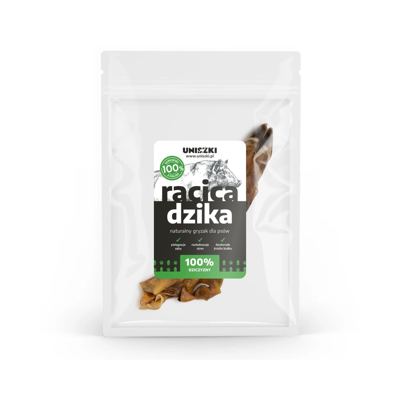 Uniszki Racica dzika duża twardy przysmak dla psa 1szt
