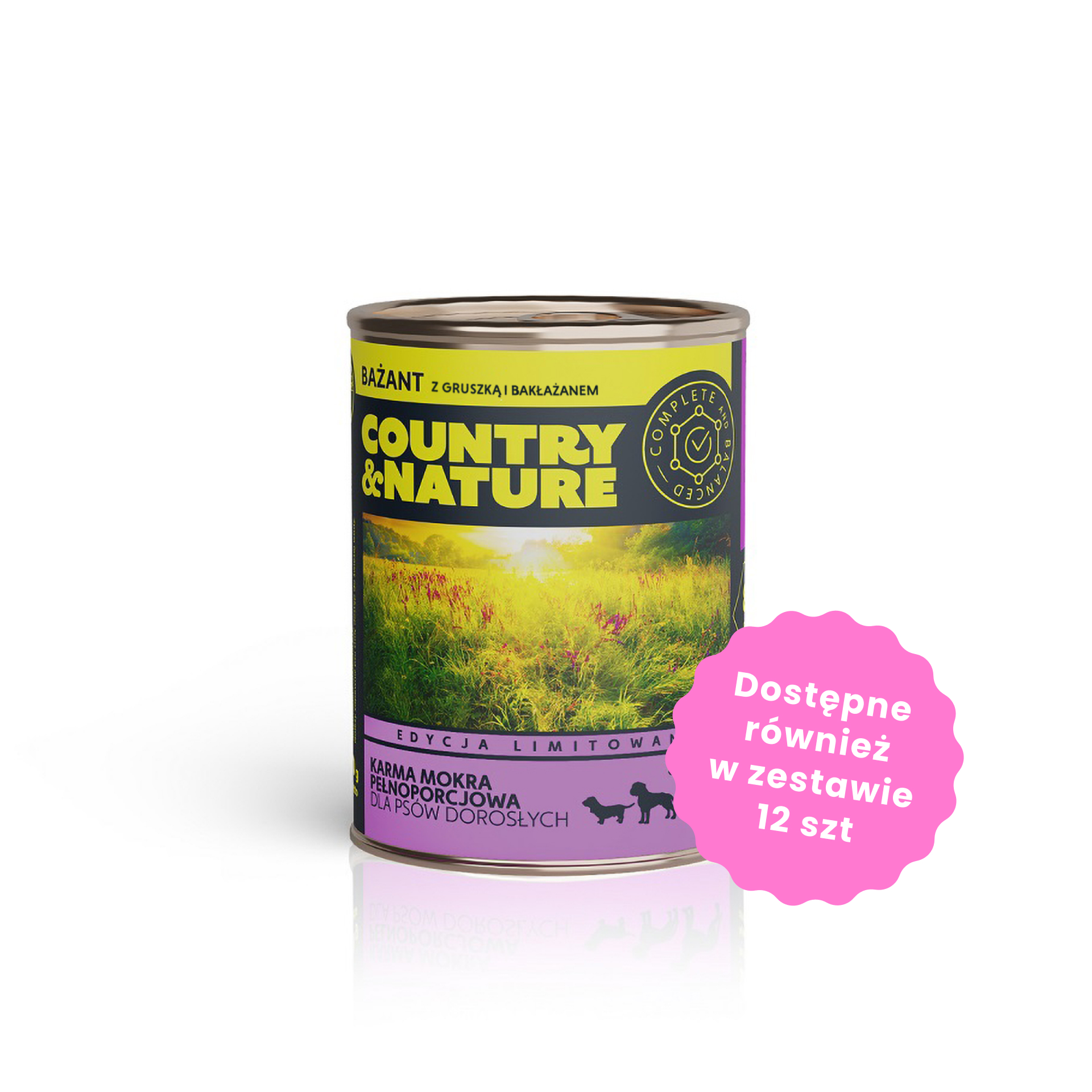 COUNTRY&NATURE Mokra karma Bażant z Gruszką i Bakłażanem 400g