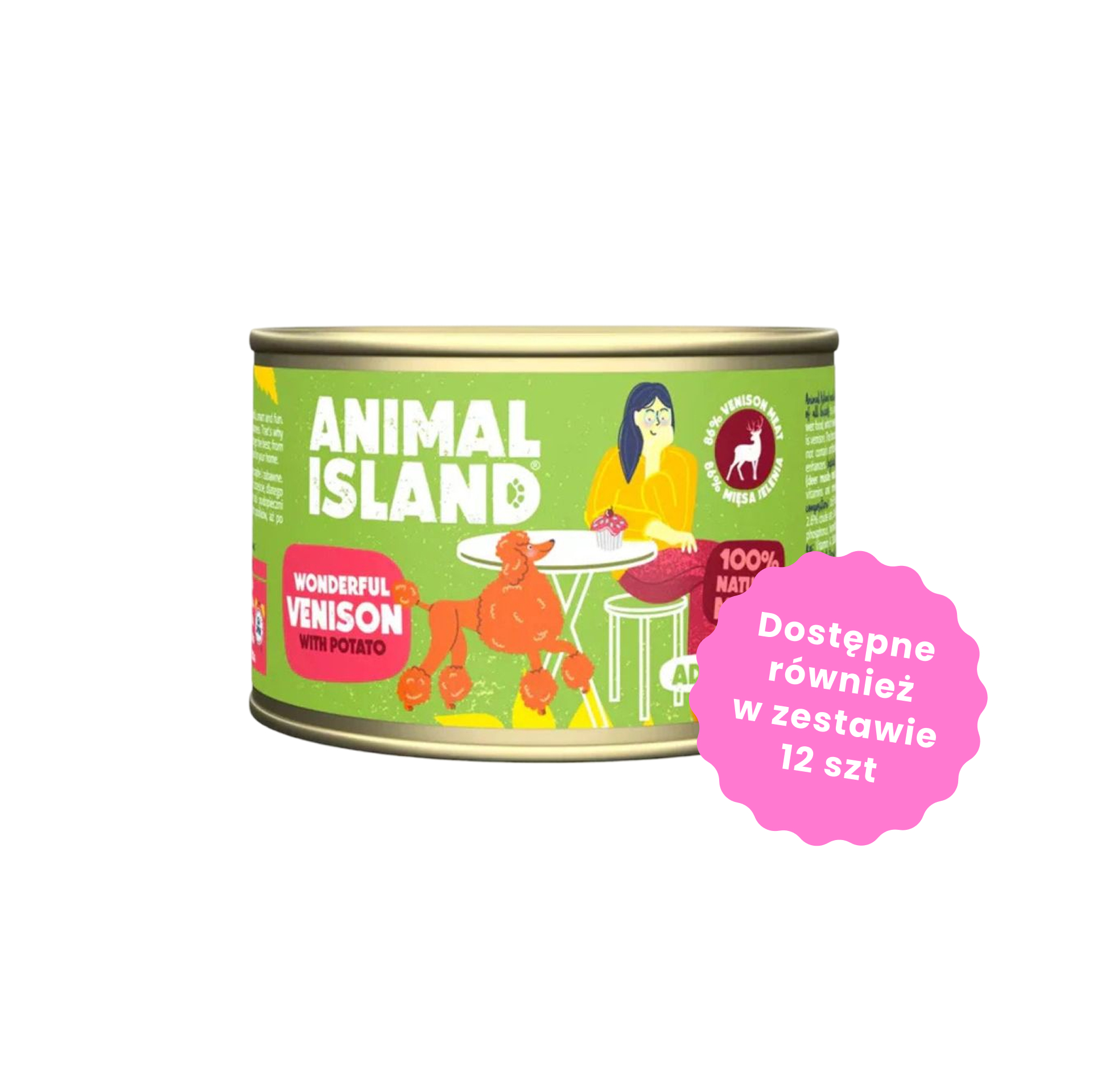 Animal Island Mokra karma jeleń z ziemniakami dla psów dorosłych 410g