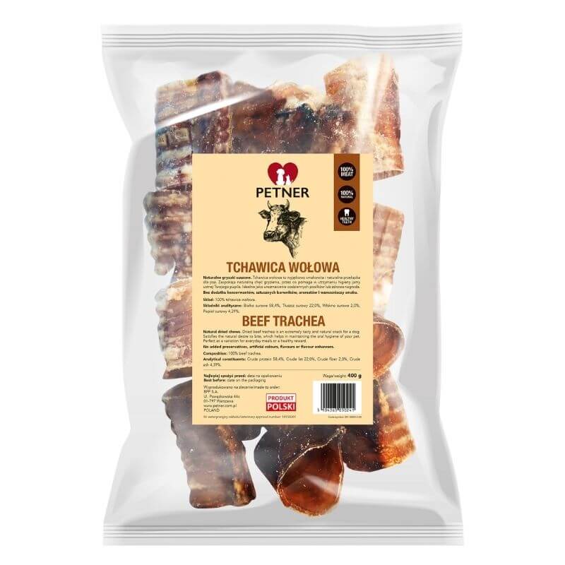 Petner tchawica wołowa przysmak dla psa 400g