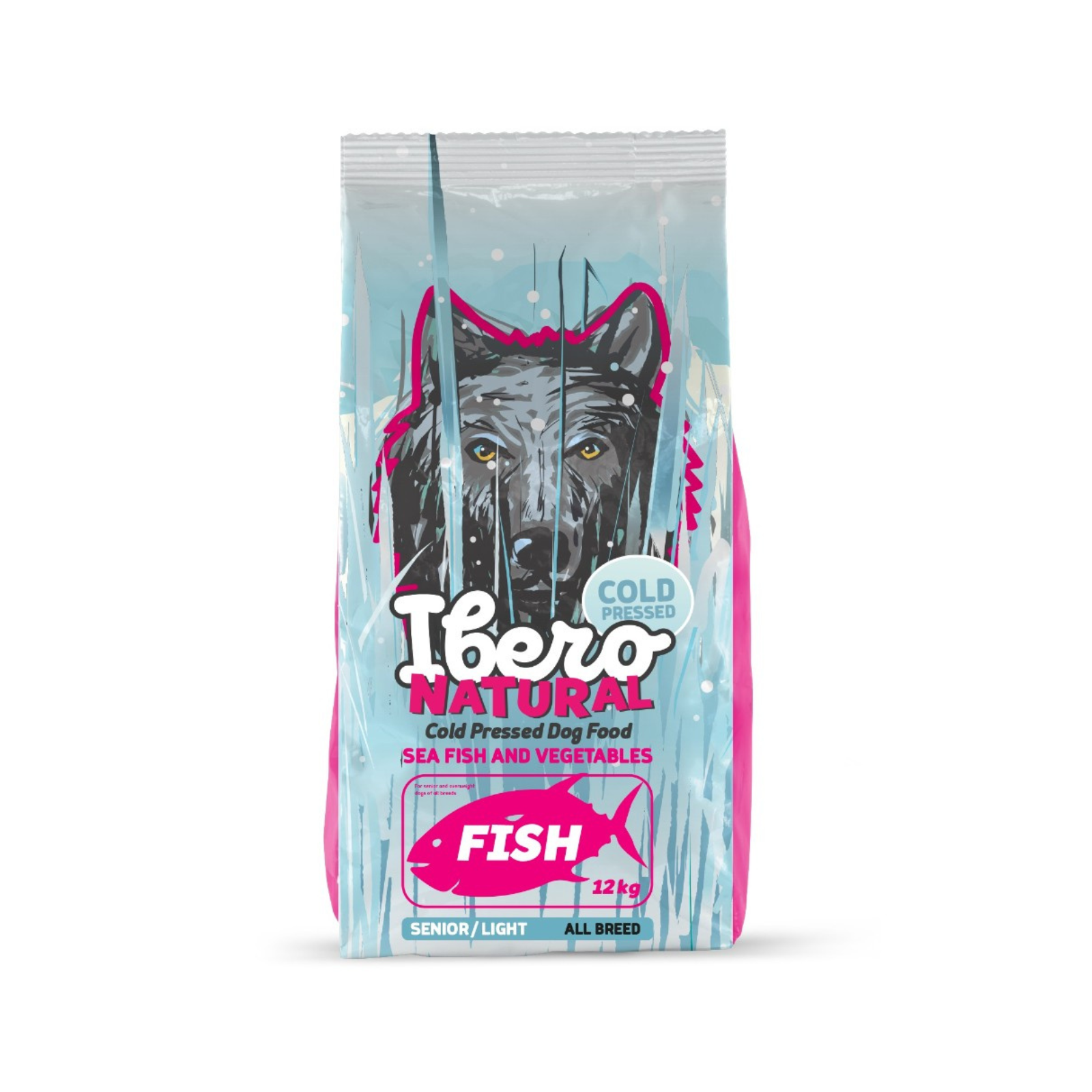 Ibero Cold Press Dog Senior Fish karma tłoczona na zimno dla starszych i mniej aktywnych psów z rybą 12kg