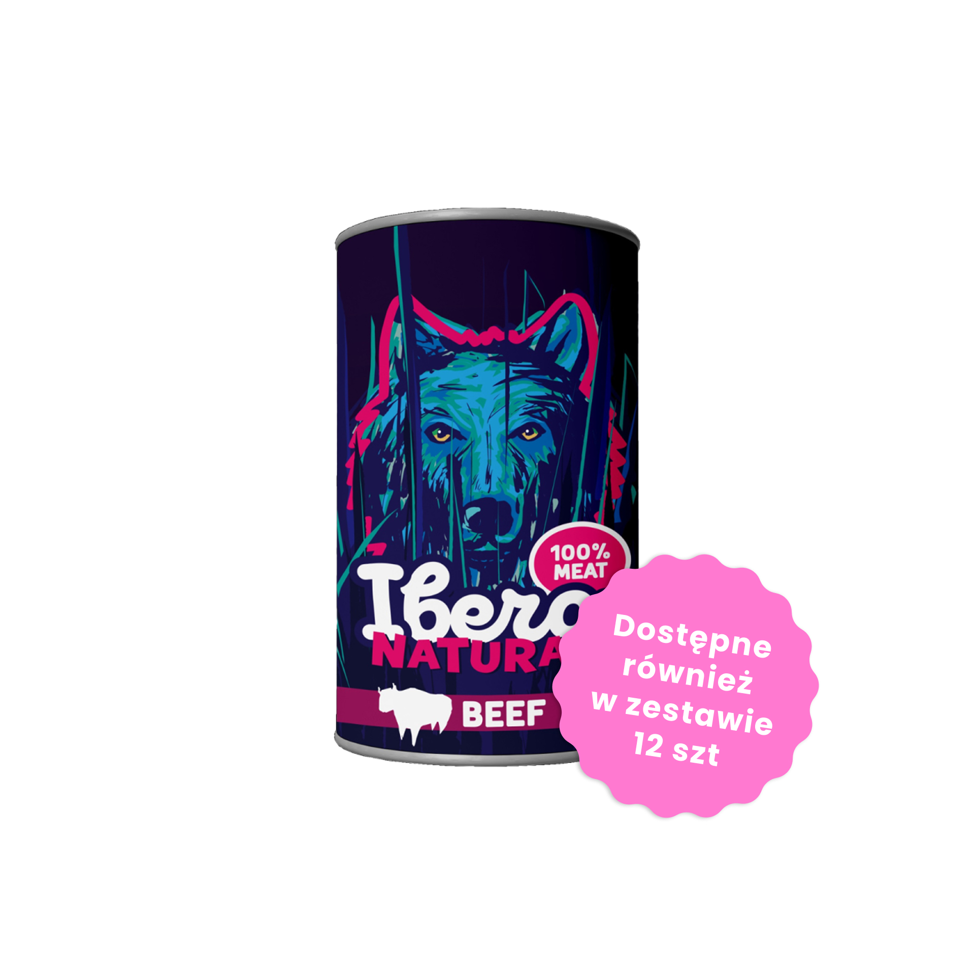 Ibero Natural Konz. Adult Beef mokra karma dla psa z wołowiną 400g