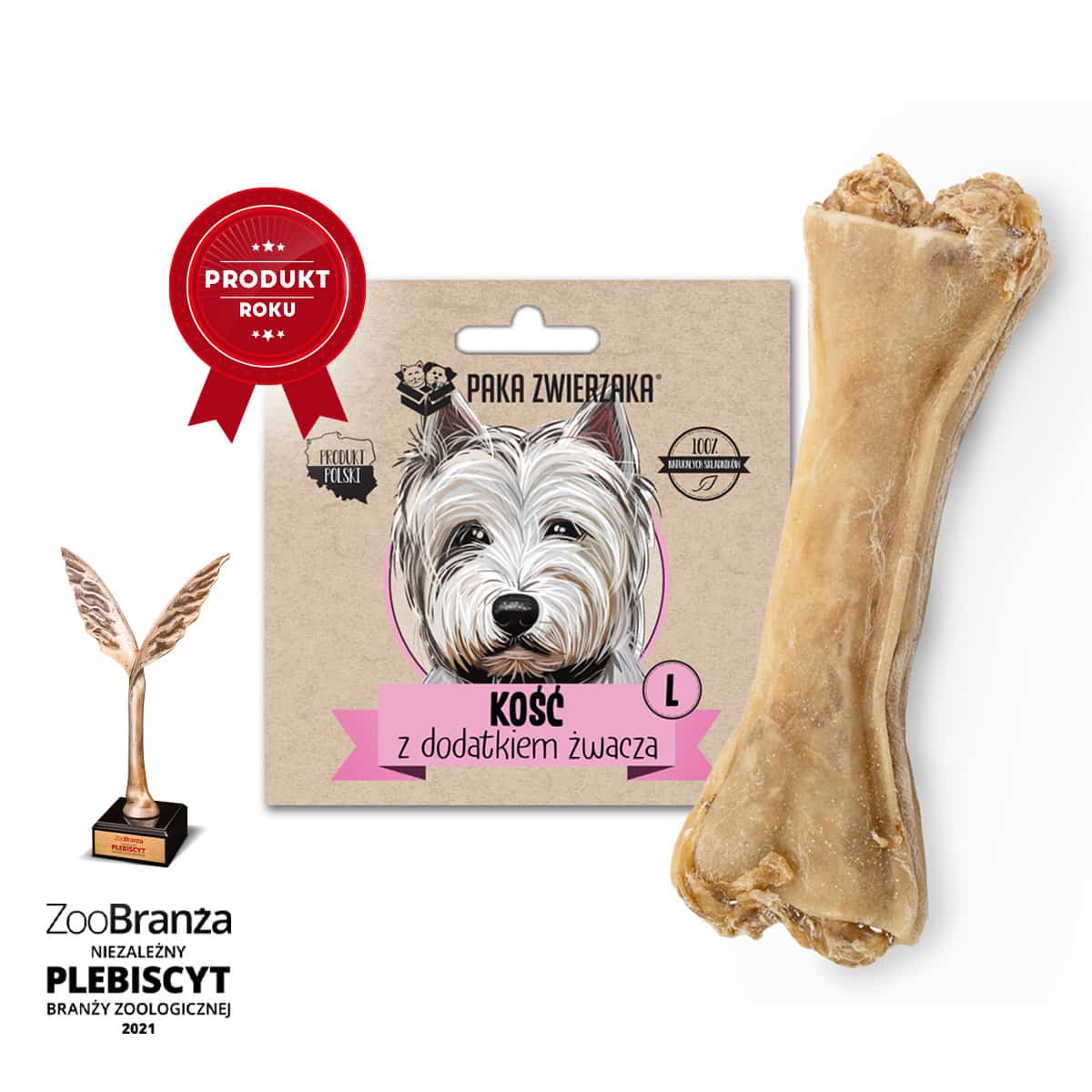 PAKA ZWIERZAKA Kość z dodatkiem żwacza L