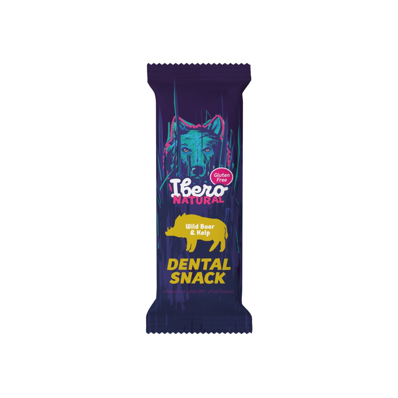 Ibero Natural Dental Snack Dziczyzna/Algi przysmak dentystyczny dla psa S/M 3szt 70g