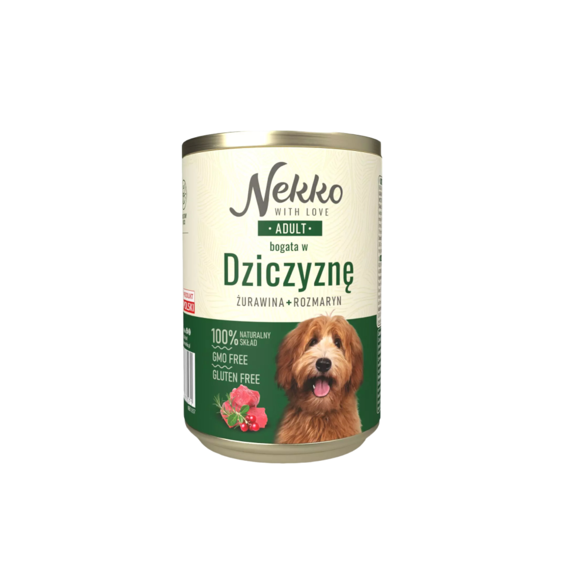 NEKKO Adult Dziczyzna, rozmaryn, żurawina 400 g