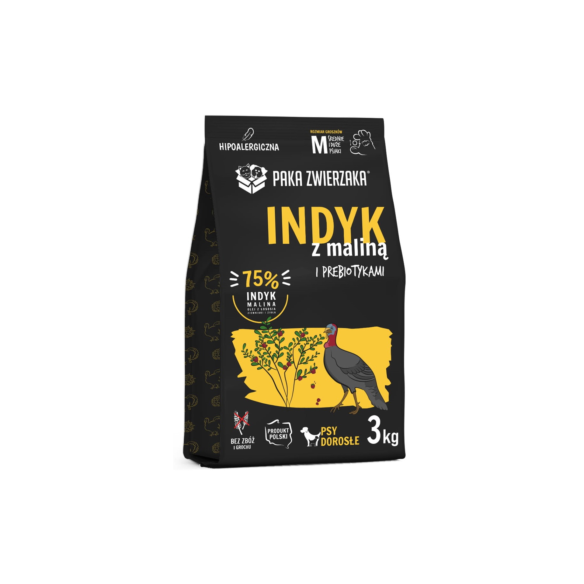 PAKA ZWIERZAKA sucha karma Seven’th Heaven Turkey & Raspberry  (Indyk i malina) 3kg