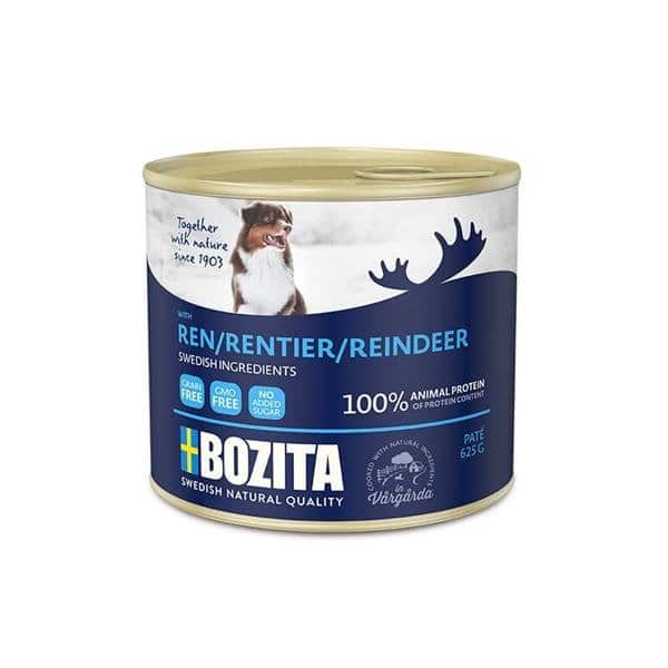 BOZITA Pate z Reniferem mokra karma dla psa w puszce 625g 