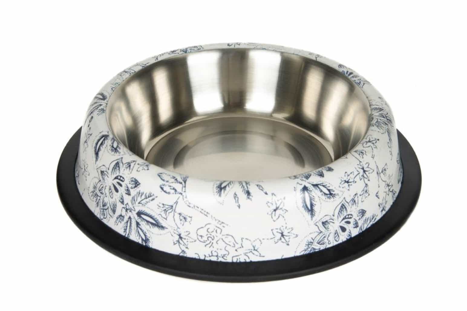 Chico Miska metalowa na gumie dla kota lub psa w kwiaty