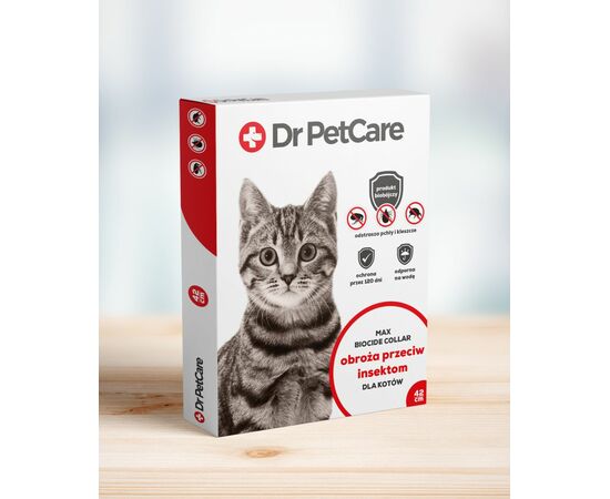 DrPetCare MAX Biocide Collar Obroża na pchły i insekty dla kota 42cm