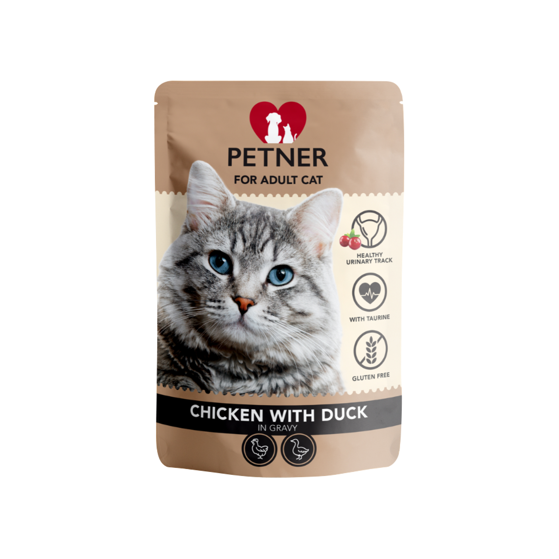 Petner Adult Cat chicken with duck 85g 