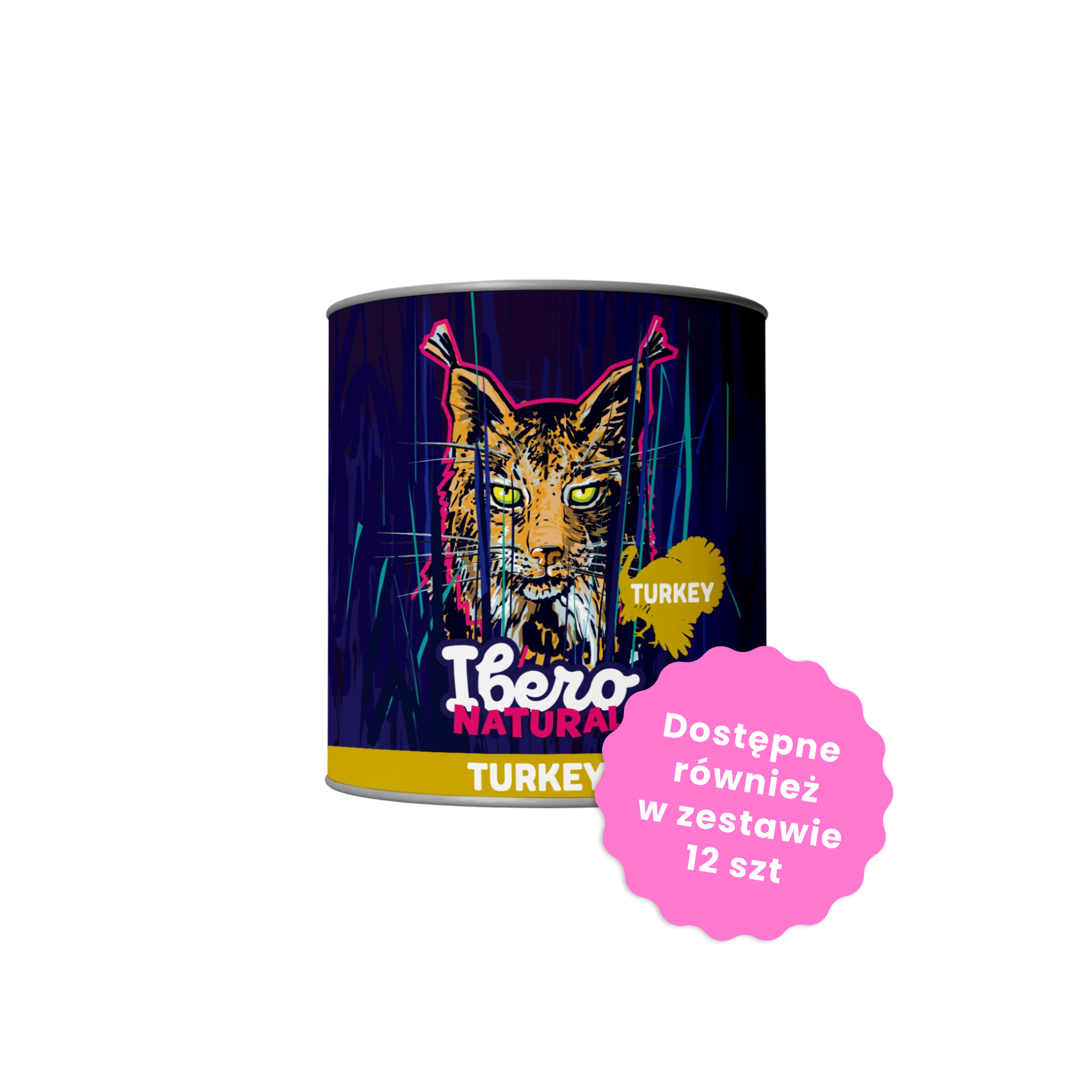 Ibero Natural Cat Konserwa z indyka dla kota 200g