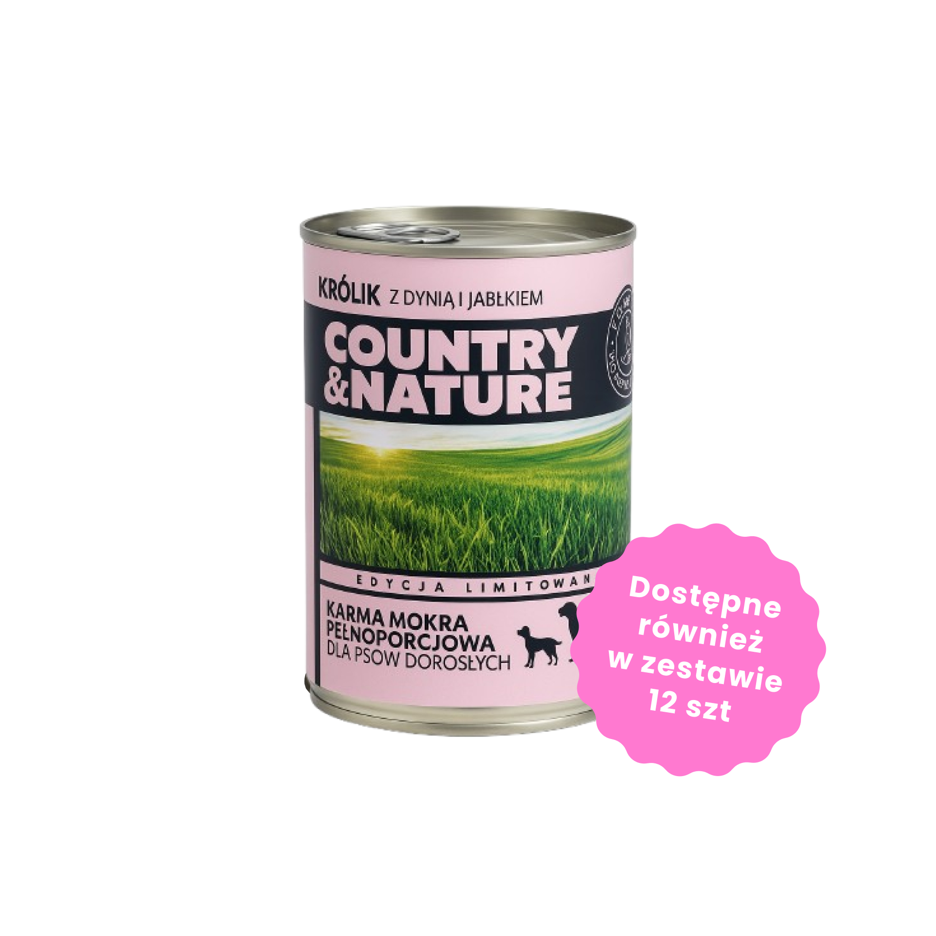 COUNTRY&NATURE Bezzbożowa karma królik z dynią i jabłkiem 400g