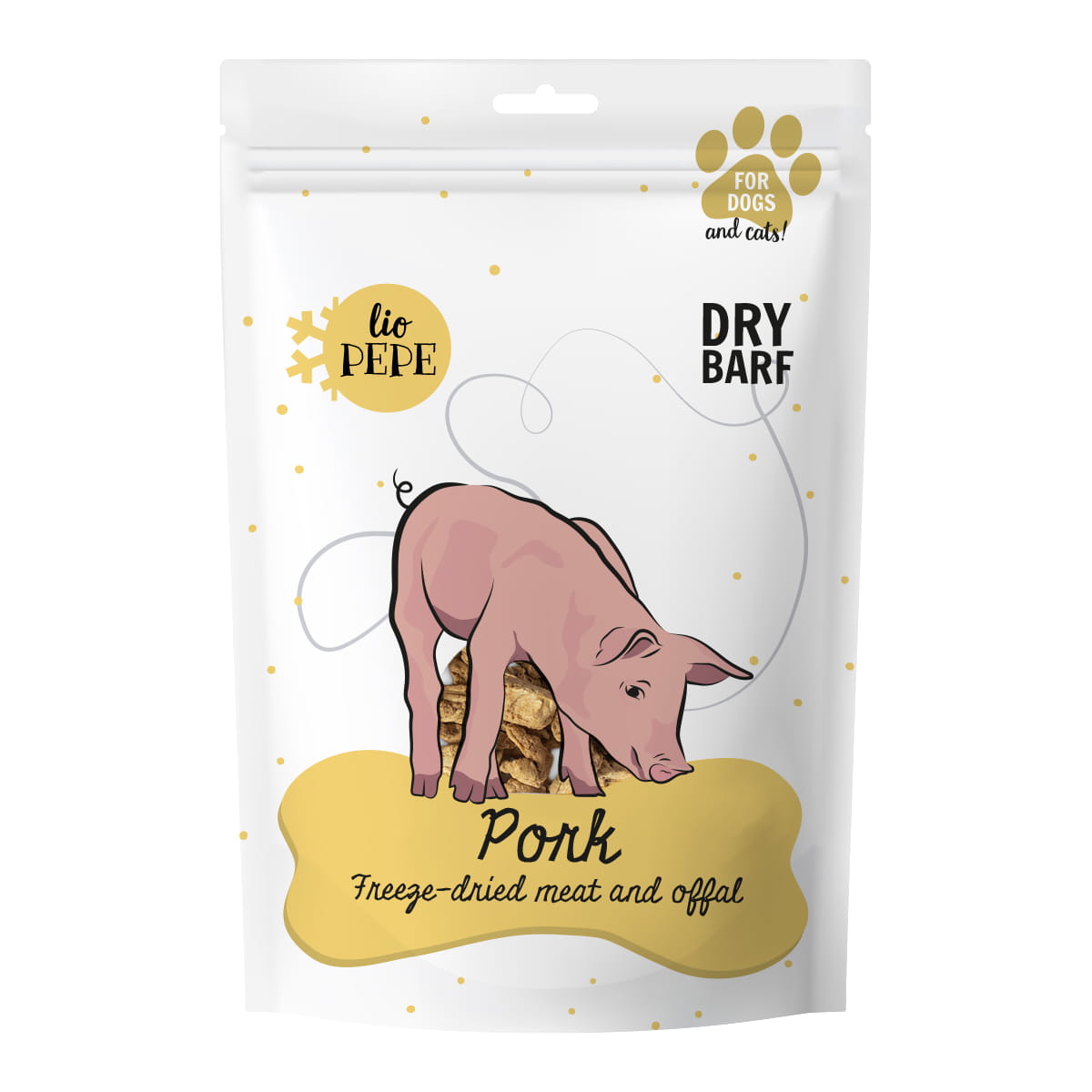 PAKA ZWIERZAKA Przysmak Lio PEPE Pork Liofilizowana polędwiczka wieprzowa 60g