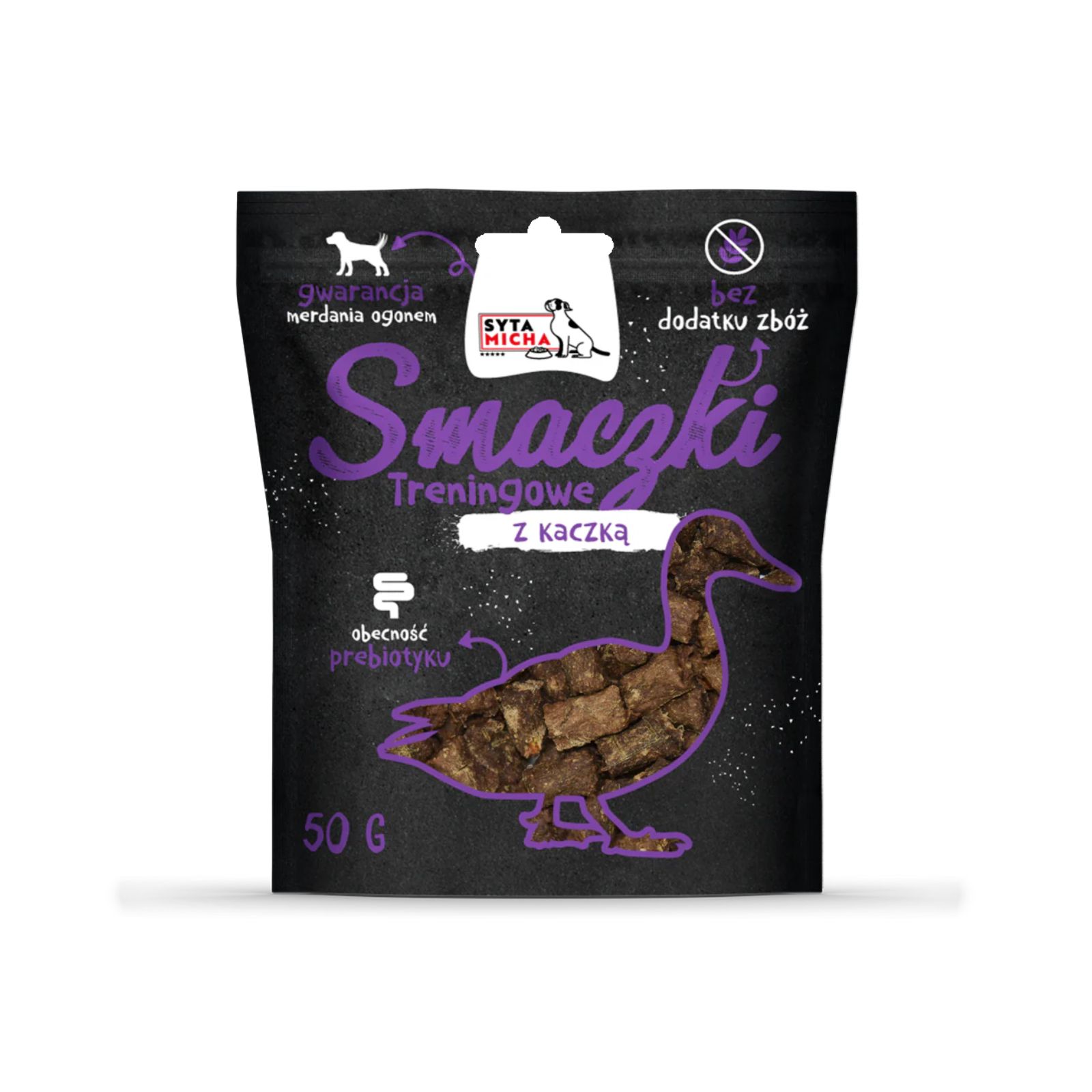 Syta Micha Smaczki treningowe z kaczką przysmak dla psa 50g 