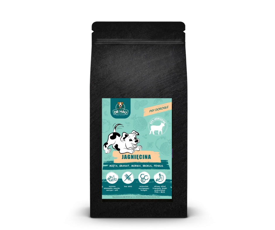 DR HAU Jagnięcina - karma sucha dla psów dorosłych 12 kg