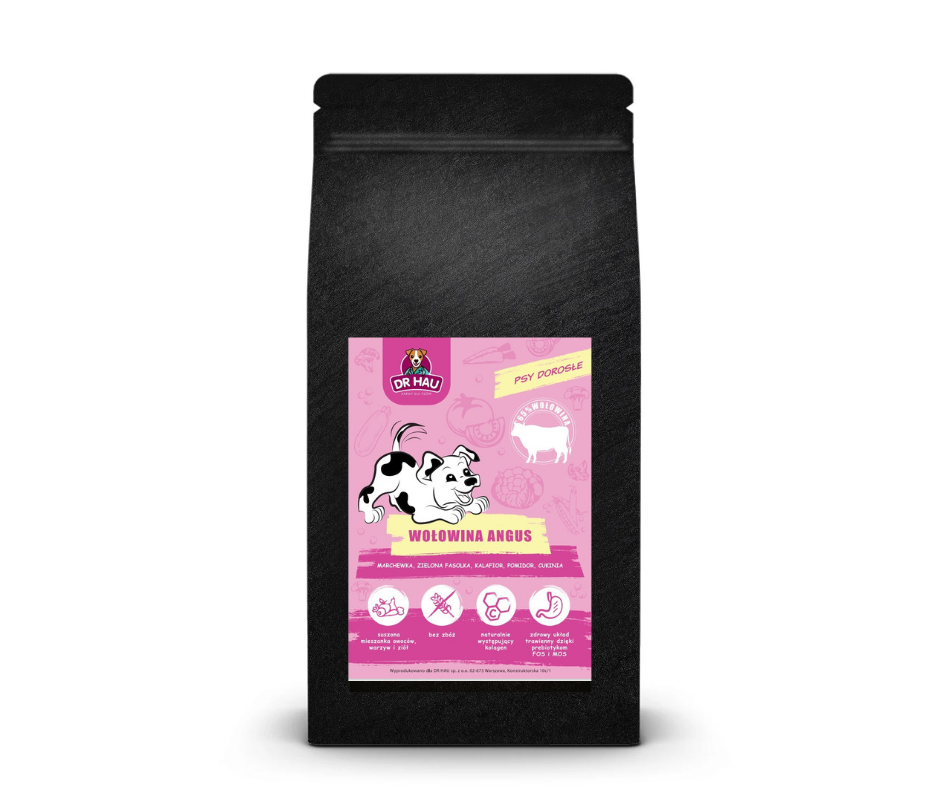 DR HAU Wołowina Angus - karma sucha dla psów dorosłych 12 kg 