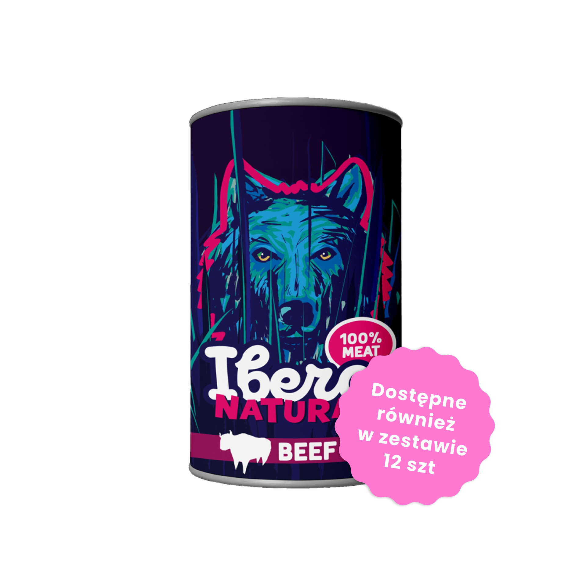Ibero Natural Konz. Adult Beef monoproteinowa mokra karma dla psa z wołowiną 1200g