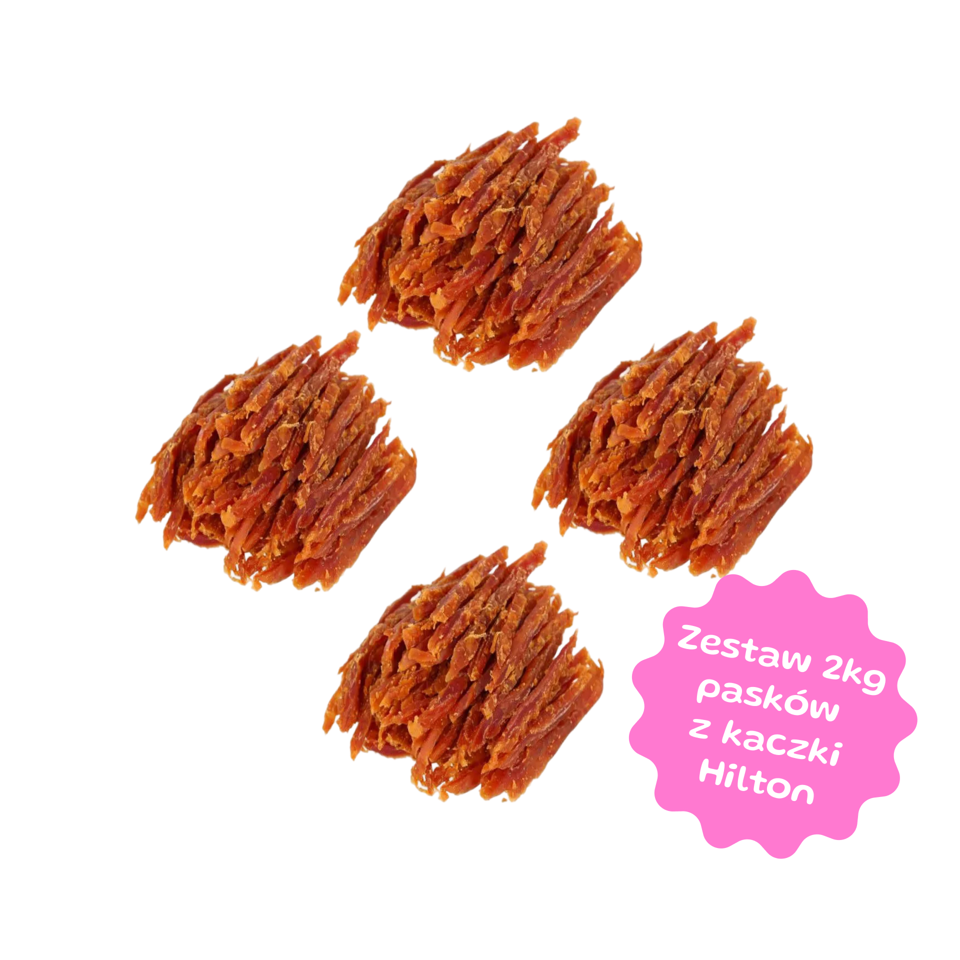 Zestaw przysmaków Hilton miękkie paski z kaczki 4x500g