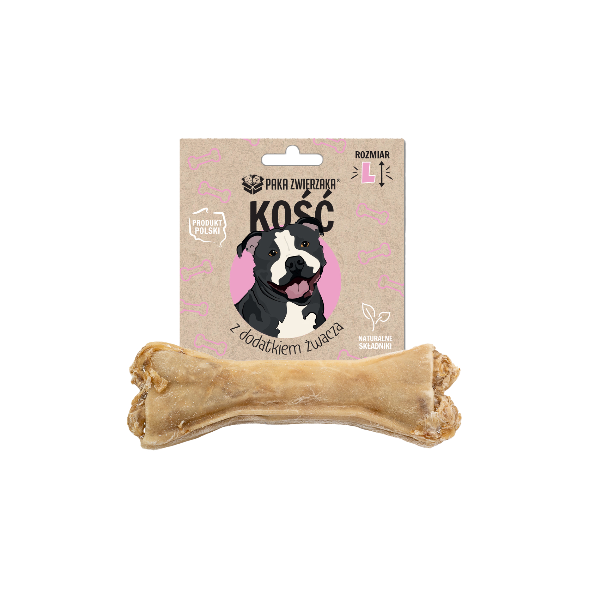 PAKA ZWIERZAKA Kość z dodatkiem żwacza L
