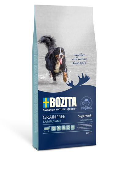BOZITA Single Protein Lamb Grain Free -jagnięcina dla dorosłych psów 12,5kg