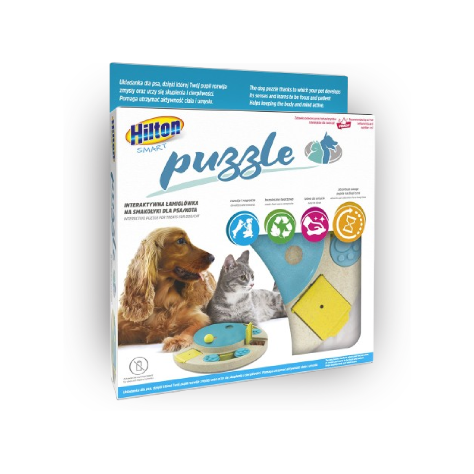 Hilton Smart Puzzle Interaktywna łamigłówka na smakołyki dla psa i kota