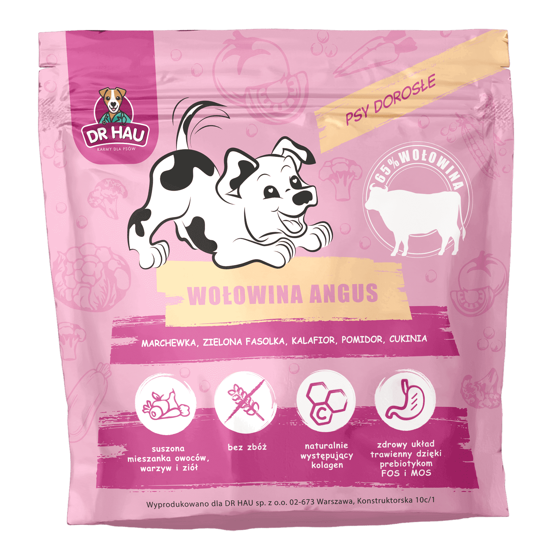 DR HAU Wołowina Angus - karma sucha dla psów dorosłych 1,5kg 