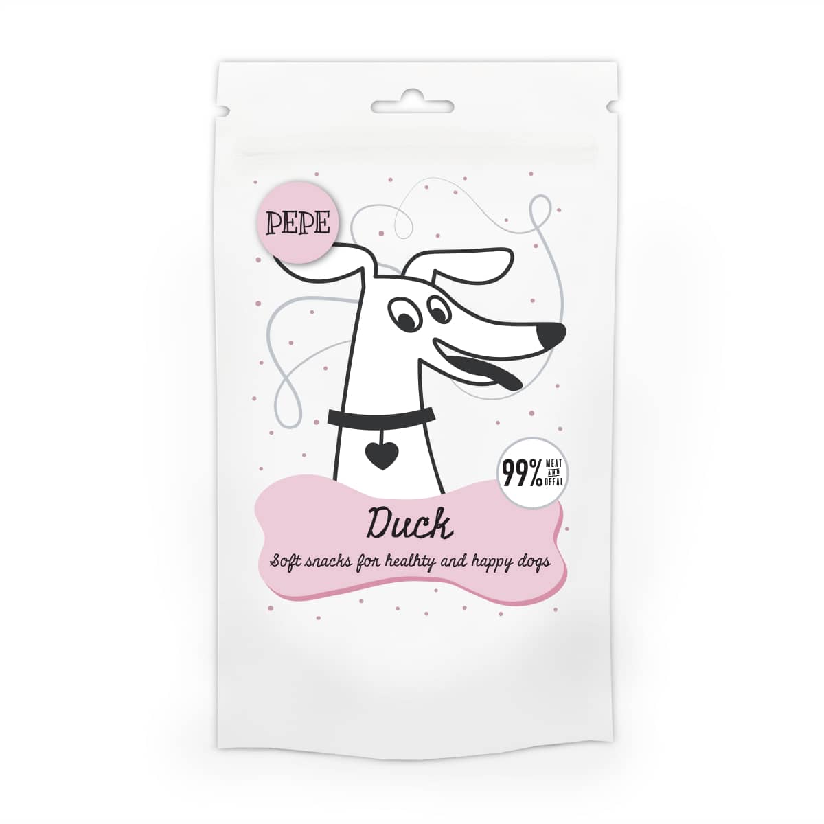 PAKA ZWIERZAKA PEPE mini chunkies Duck (kaczka) 80g