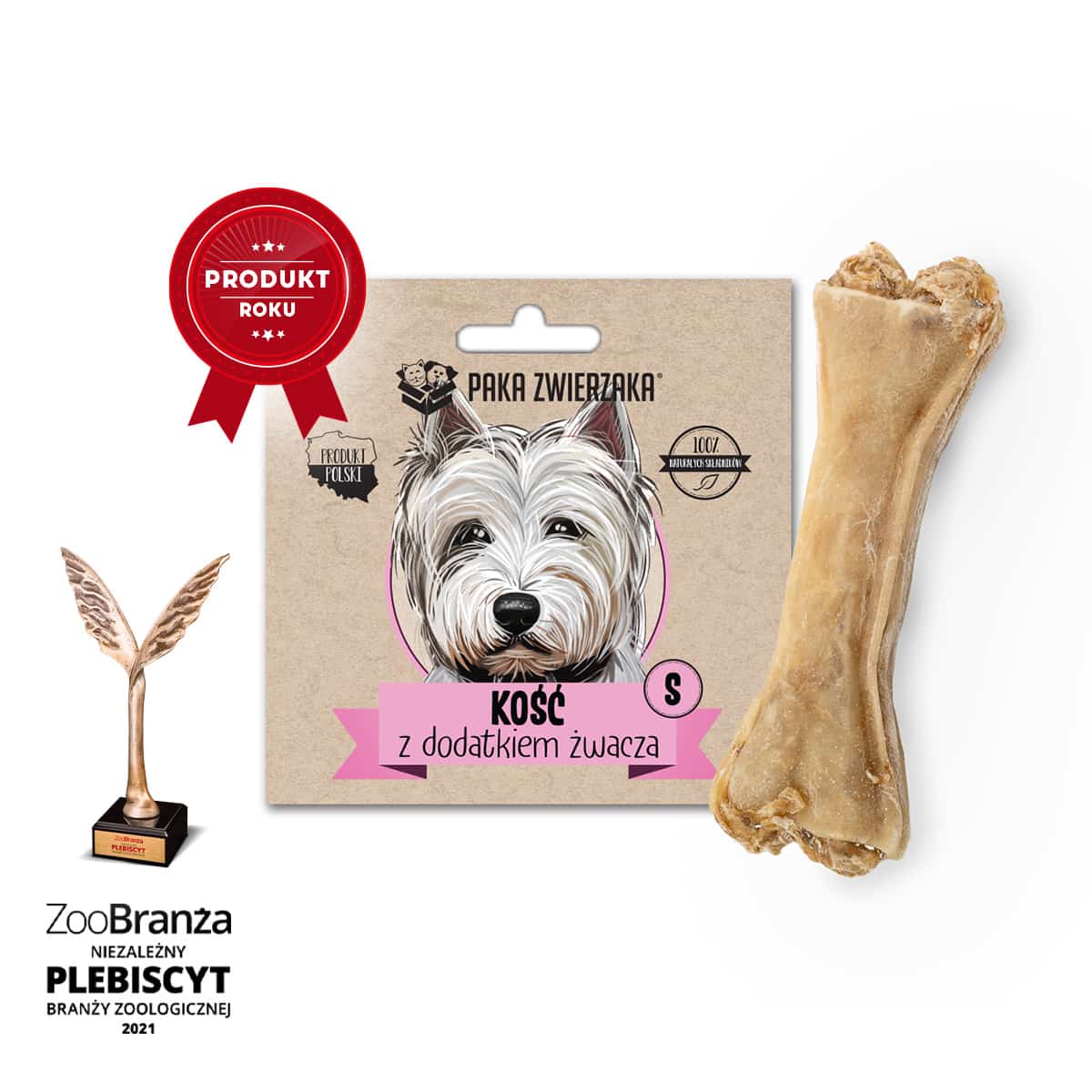 PAKA ZWIERZAKA Kość z dodatkiem żwacza S - S
