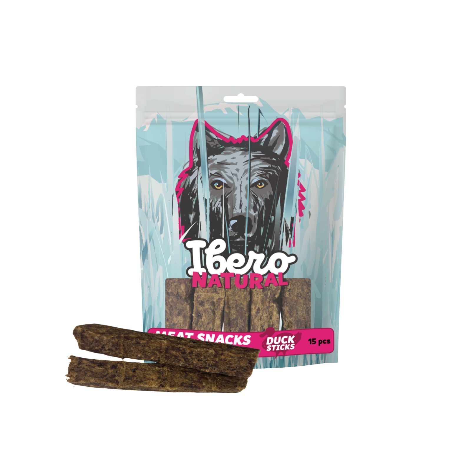 Ibero Cold Meat Snack Duck Sticks Pałeczki z kaczki przysmak z kolagenem dla psa 15szt