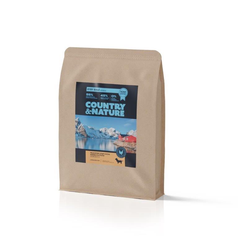 COUNTRY&NATURE Oceanic White Fish Recipe ryby białe morskie dla średnich i dużych ras 2kg