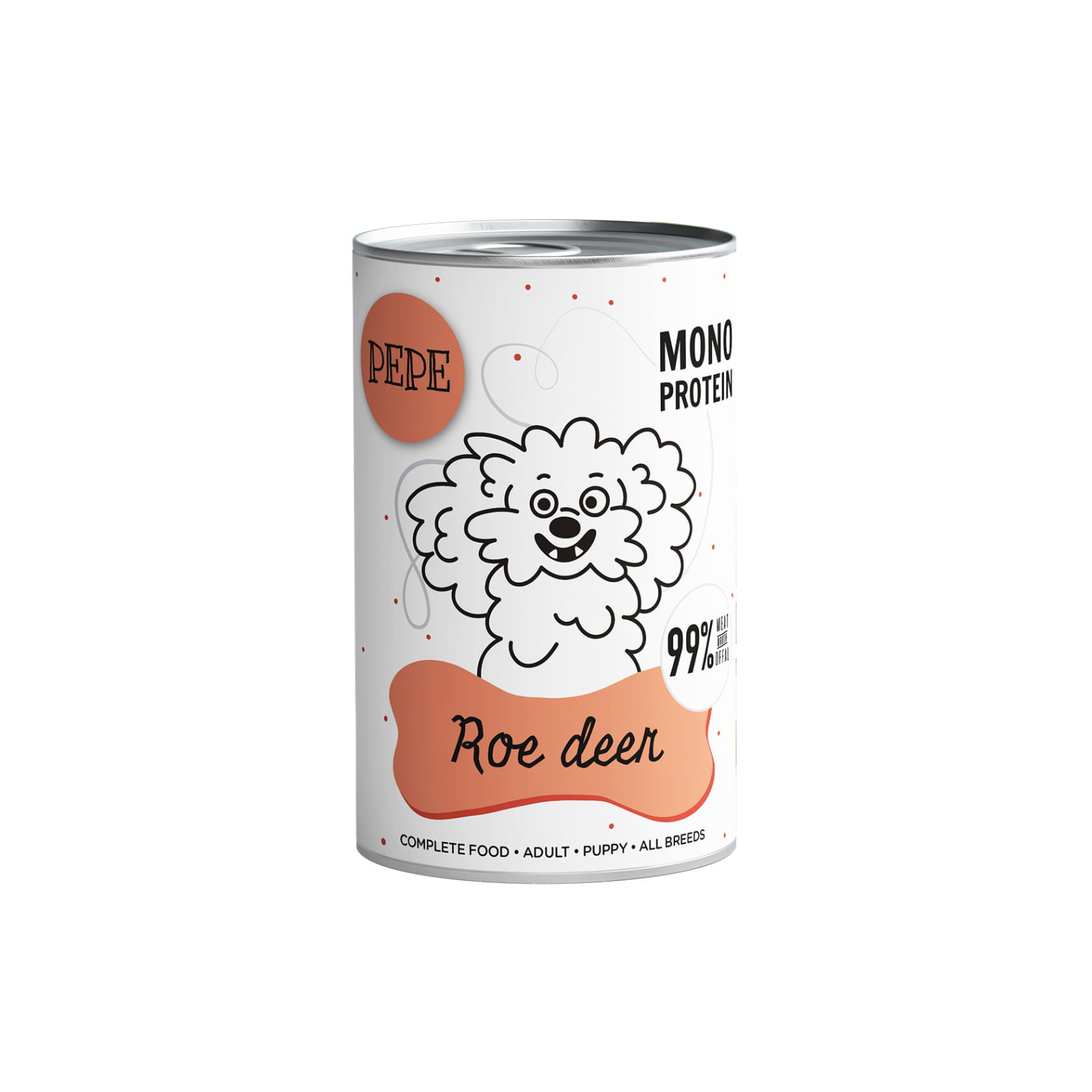 PAKA ZWIERZAKA PEPE MONO PROTEIN sarna 400g karma mokra dla psów w każdym wieku