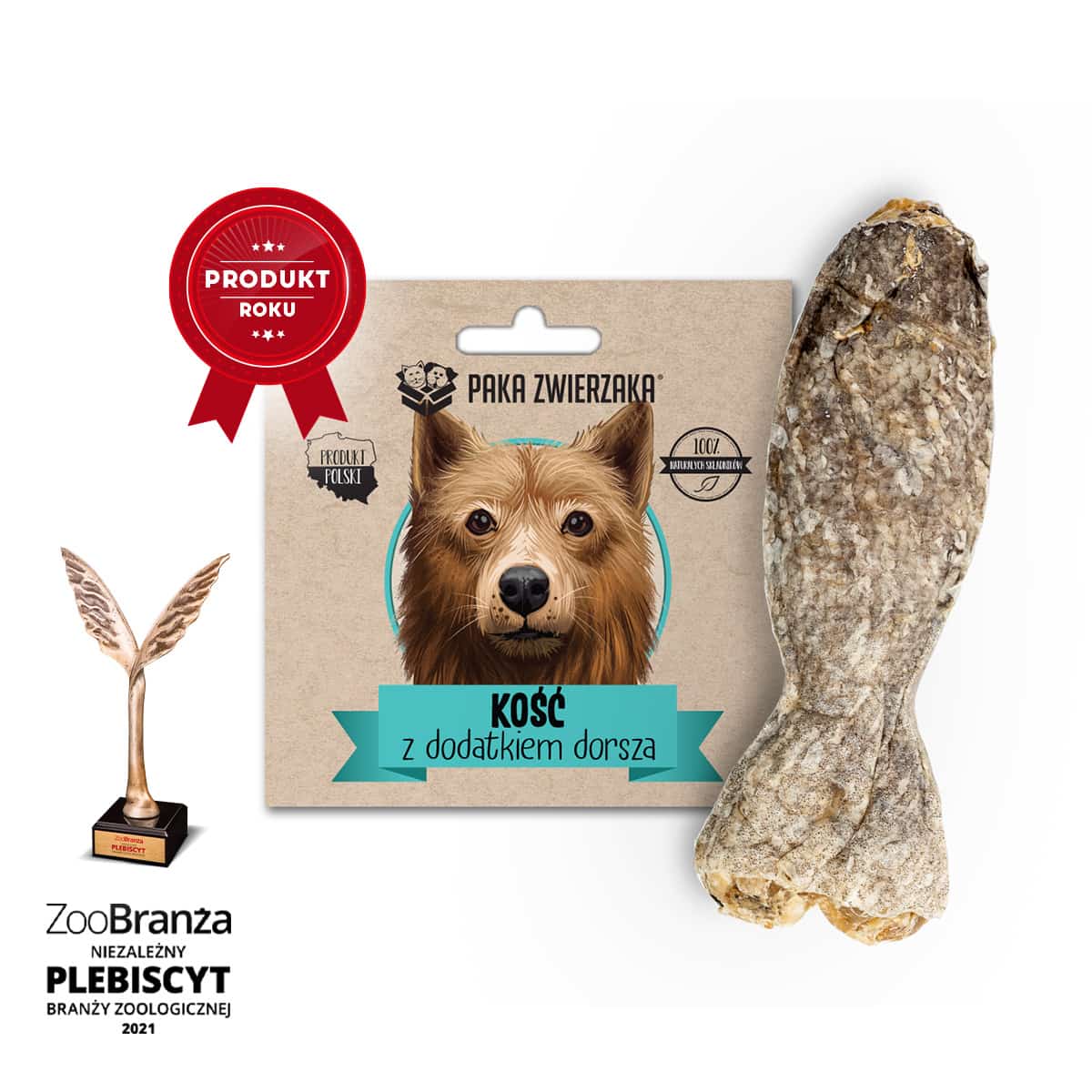 PAKA ZWIERZAKA Kość z dodatkiem dorsza