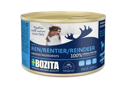 BOZITA Pate z Reniferem mokra karma dla psa w puszce 200g 