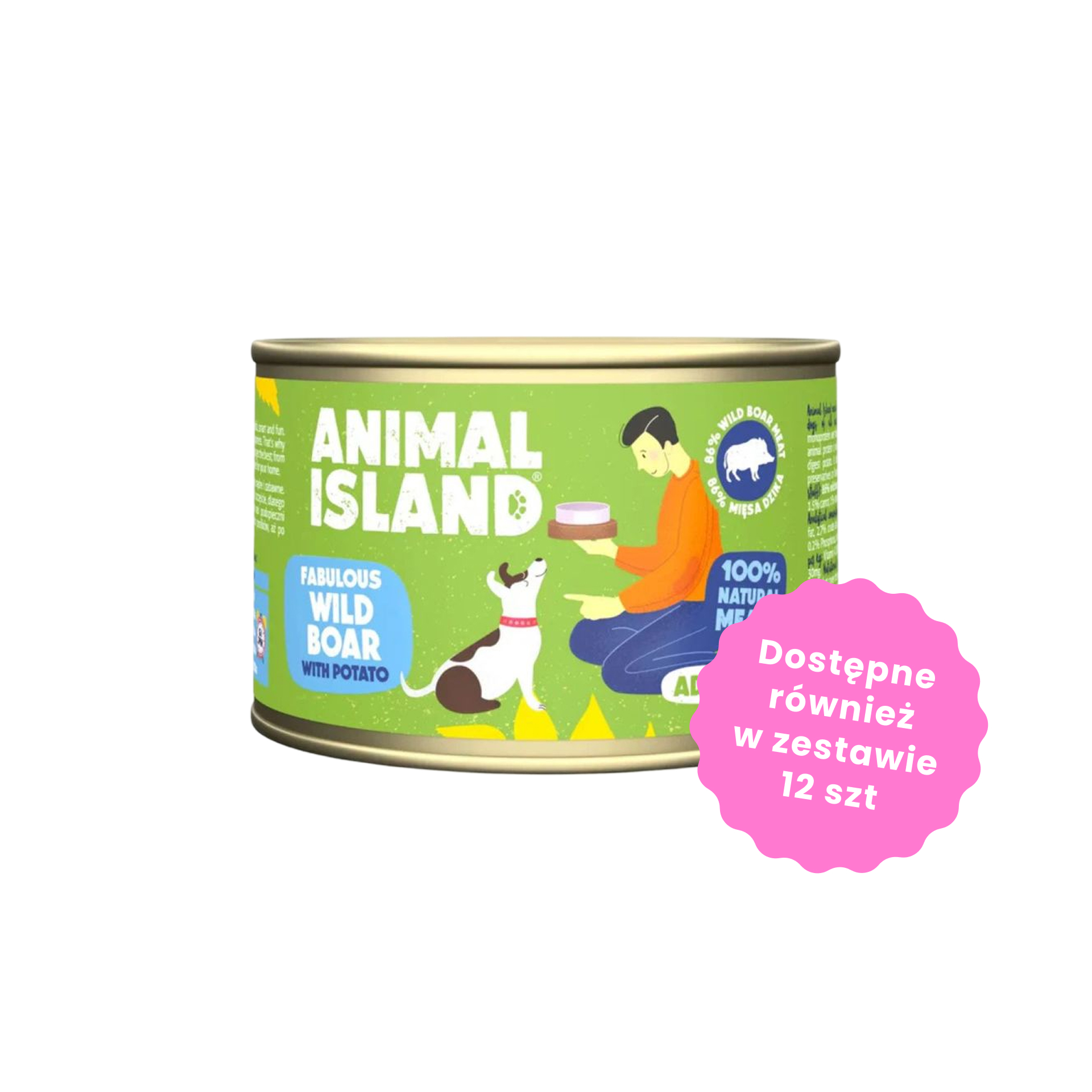 Animal Island Mokra karma dziczyzna z ziemniakami dla psów dorosłych 410g