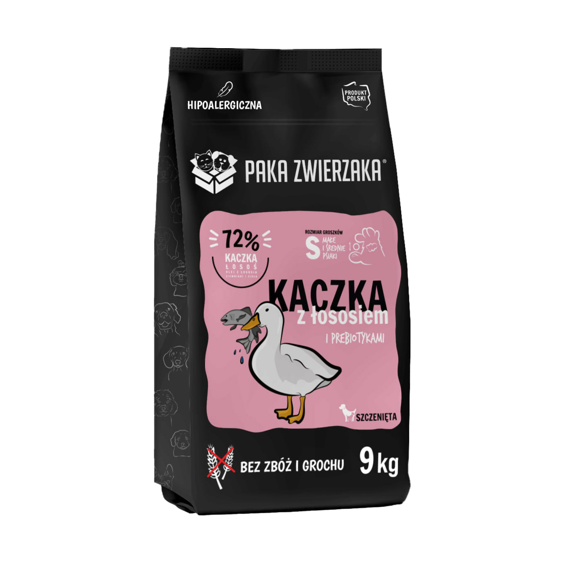 PAKA ZWIERZAKA sucha karma Seven’th Heaven Duck & Salmon PUPPY (Kaczka i łosoś SZCZENIĘTA) 9kg