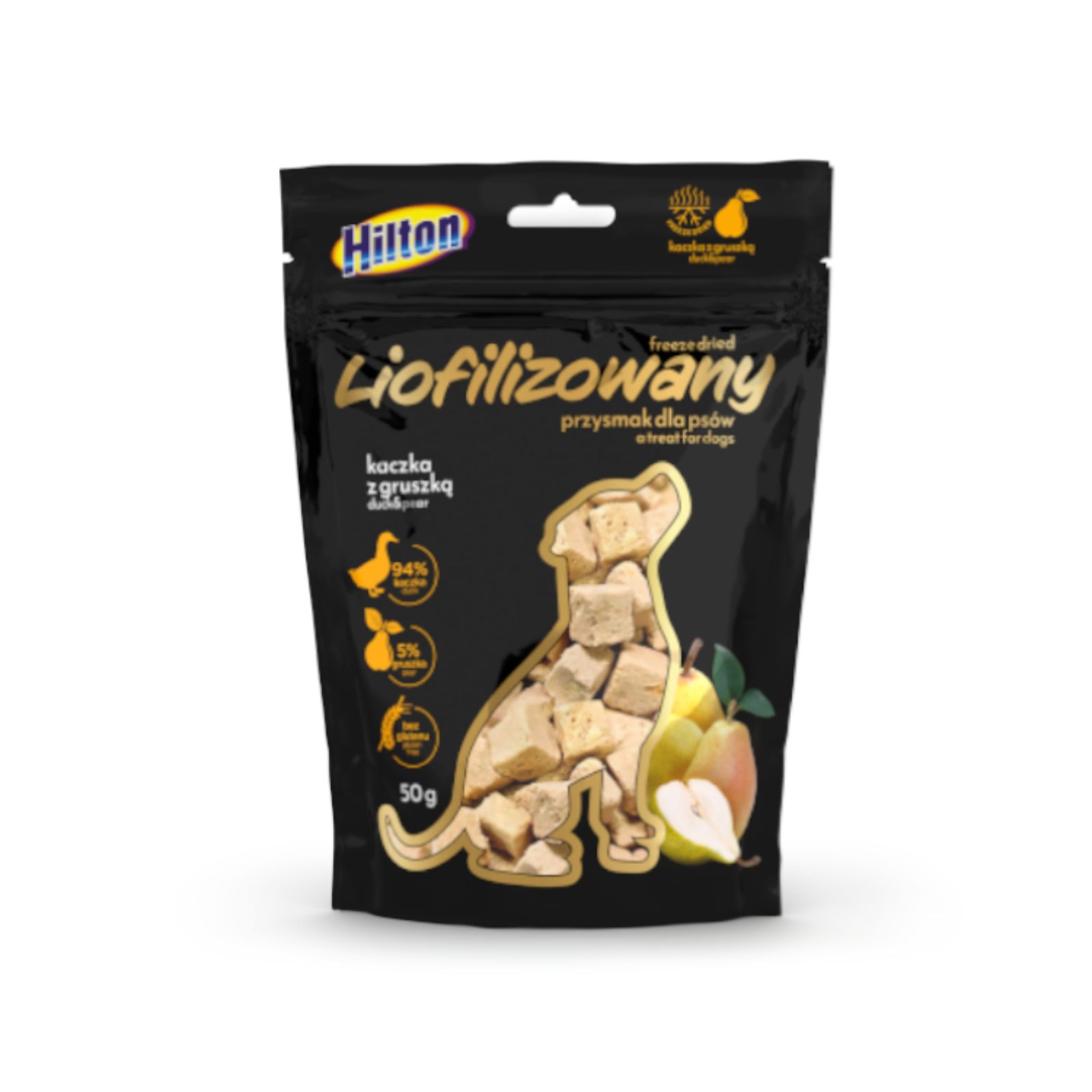 Hilton Liofilizowana kaczka z gruszką przysmak dla psa 50g