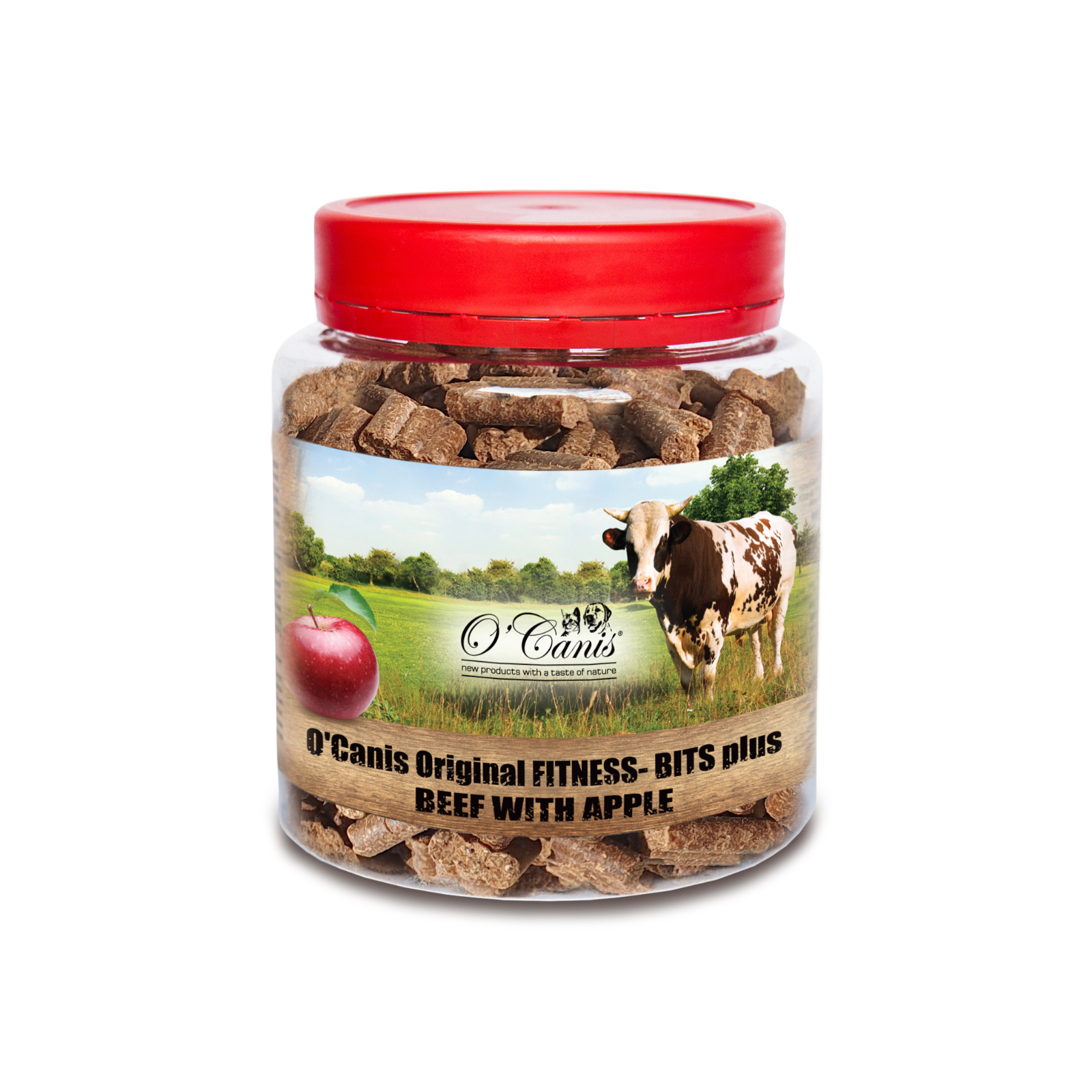 O'Canis Fitness-Bits Plus Przysmak trenerski dla psów wołowina z jabłkiem 400g