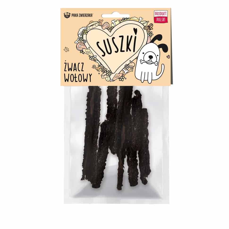 PAKA ZWIERZAKA Suszki Żwacz Wołowy 100g