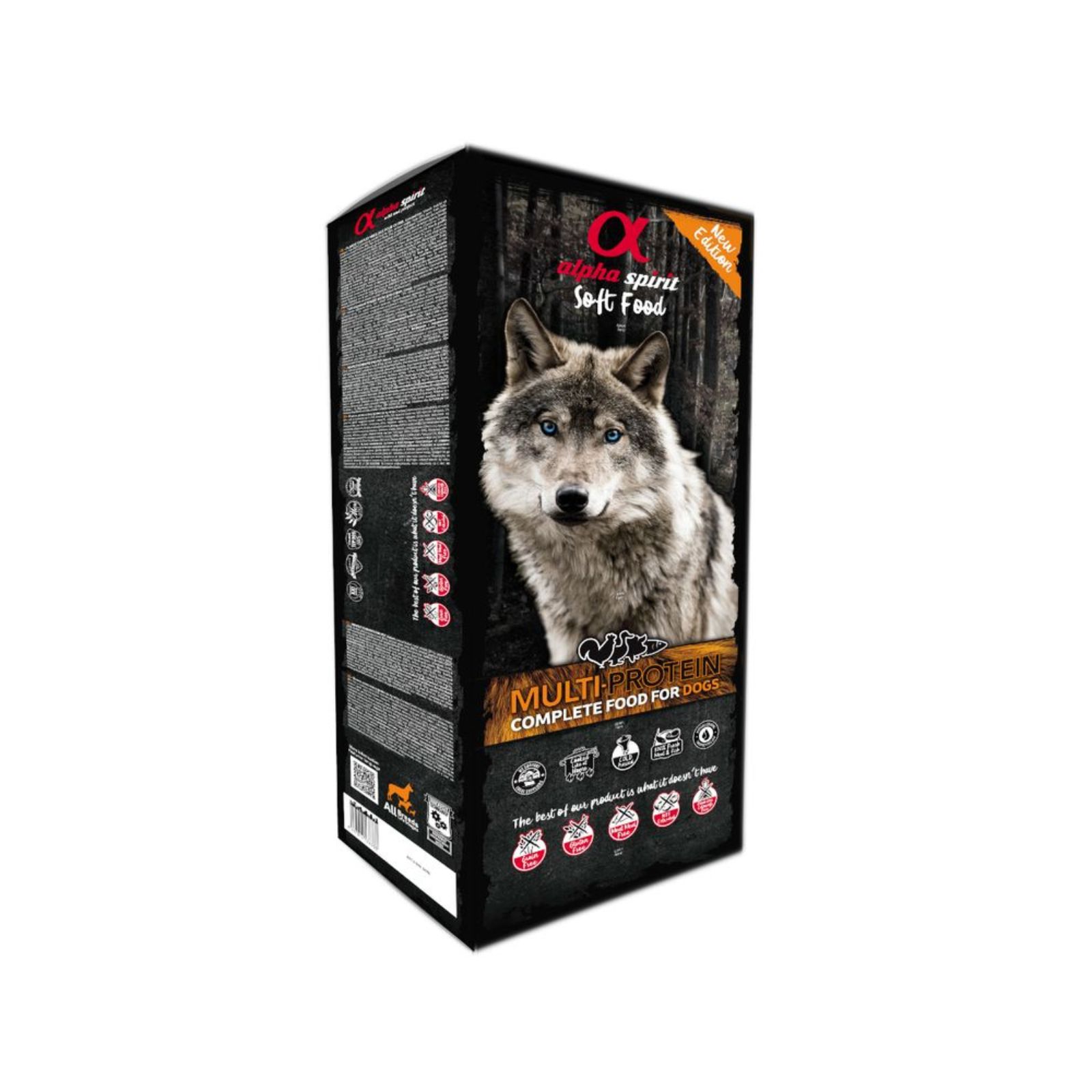 Alpha Spirit Semi-Moist Complete Multiprotein Bezzbożowa karma półwilgotna dla psów dorosłych 9kg