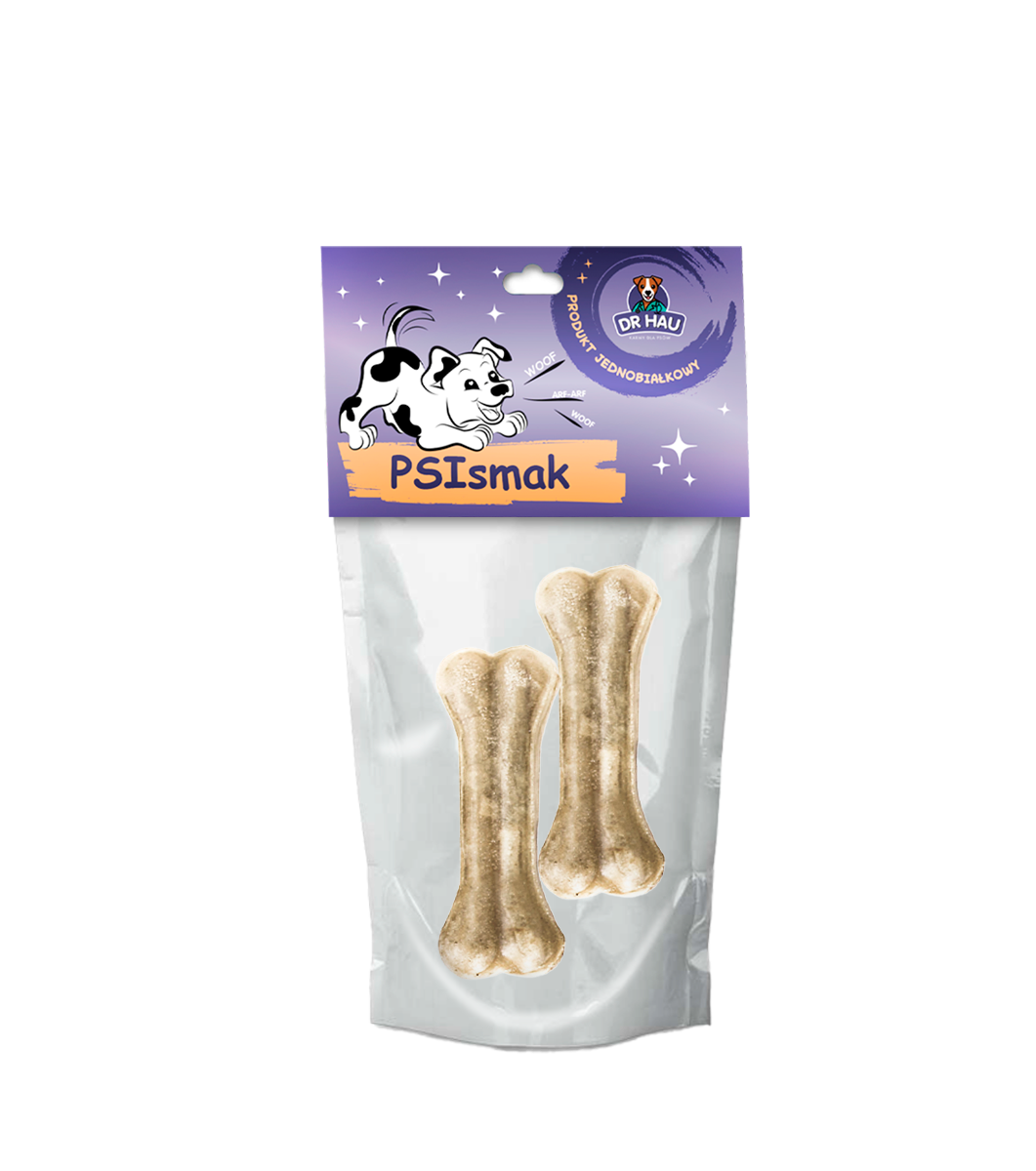 DR HAU Psismak Kość prasowana ze skóry wołowej przysmak dla psa 100g (2sztuki)