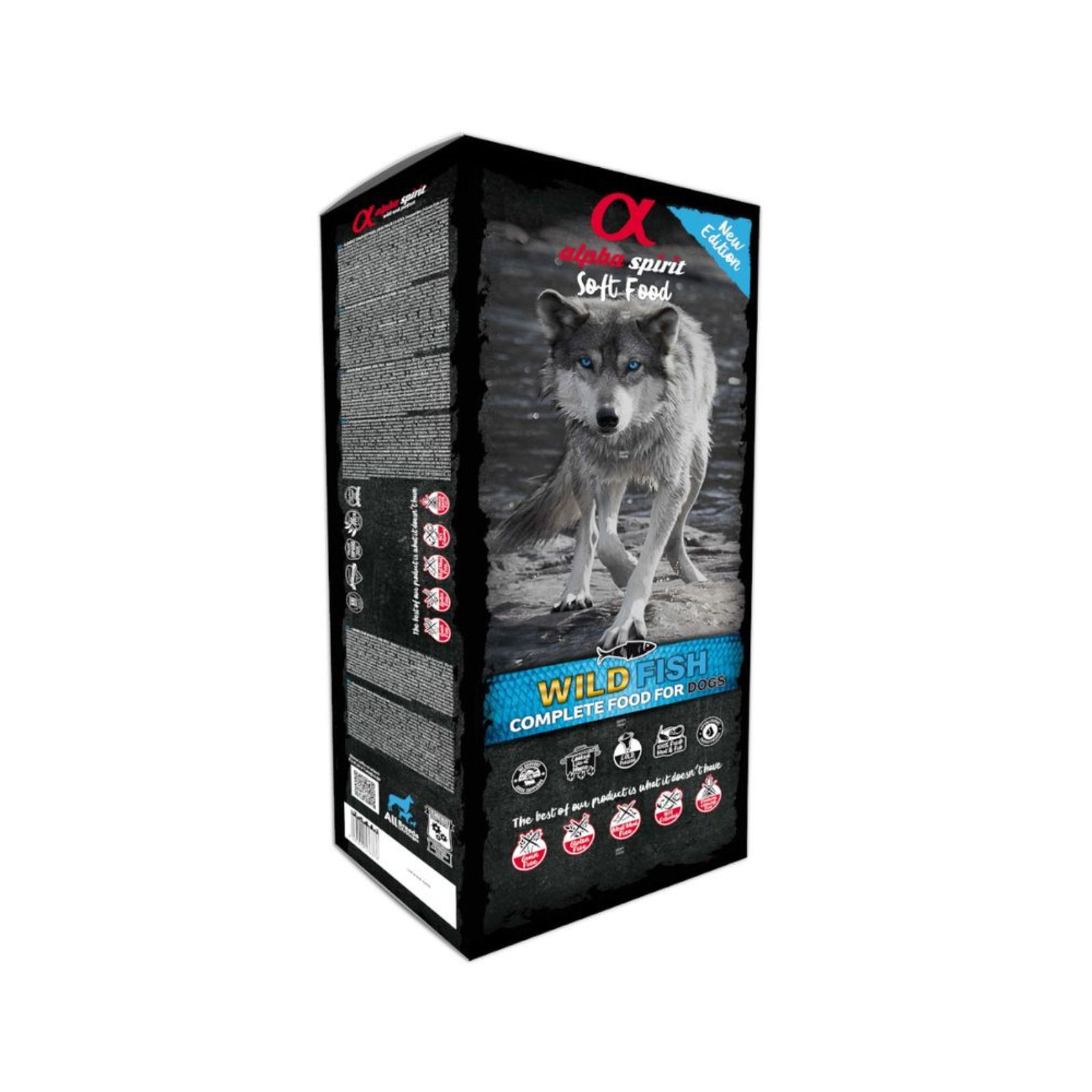 Alpha Spirit Semi-Moist Complete FIsh Bezzbożowa karma półwilgotna z rybą dla psów dorosłych 9kg 