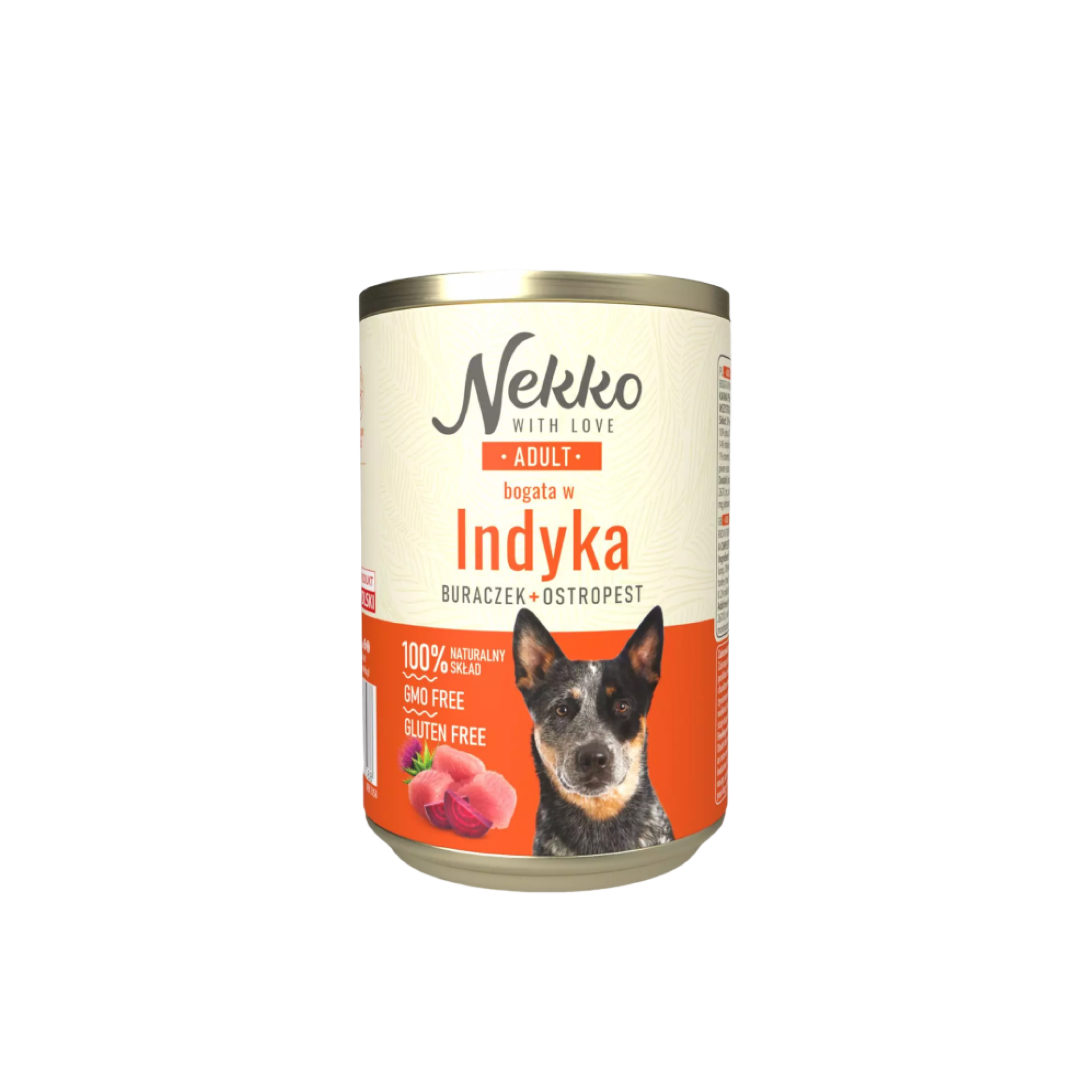 NEKKO Adult Indyk, Burak, Ostropest 400 g